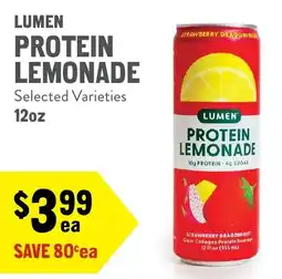 New Seasons Market Lumen protein lemonade offer