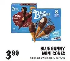 Foodarama Blue Bunny mini cones offer