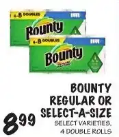 Foodarama Bounty regular or select-a-size offer