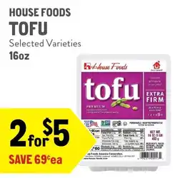 New Seasons Market House Foods Tofu offer