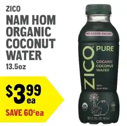 New Seasons Market Zico pure organic coconut water offer