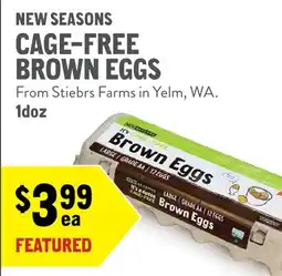 New Seasons Market New Seasons cage-free brown eggs offer