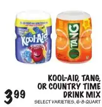 Foodarama Kool-Aid, Tang, or Country Time drink mix offer
