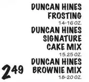 Foodarama Duncan Hines frosting offer