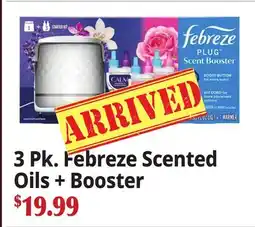 Ocean State Job Lot 3 Pk. Febreze Scented Oils + Booster offer