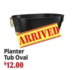 Ocean State Job Lot Planter Tub Oval offer