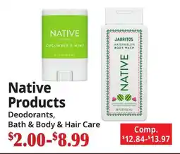 Ocean State Job Lot Native Products offer