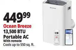 Ocean State Job Lot Ocean Breeze 13 500 BTU Portable Air Conditioner offer