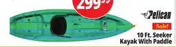 Ocean State Job Lot Pelican Seeker 100X Kayak w/ Paddle offer