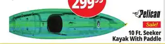 Ocean State Job Lot Pelican Seeker 100X Kayak w/ Paddle offer