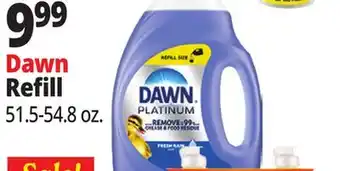 Ocean State Job Lot Dawn Platinum Dish Soap Liquid Refill 54.8oz offer