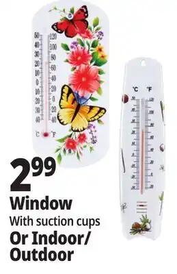 Ocean State Job Lot Outdoor Living Accents Window Thermometer offer
