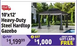 Ocean State Job Lot 10'x12' Heavy-Duty Steel Hardtop Gazebo offer