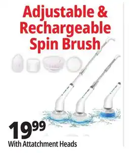 Ocean State Job Lot Adjustable & Rechargeable Spin Brush offer