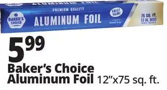 Ocean State Job Lot Baker's Choice Premium Quality Aluminum Foil 75 sq ft offer