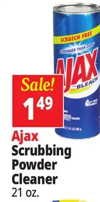 Ocean State Job Lot Ajax with Bleach Powder Cleanser 21 oz offer