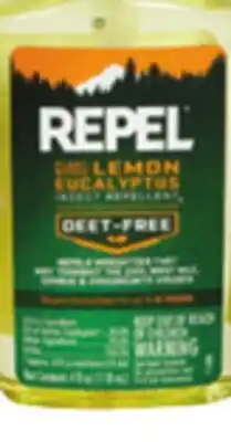 Ocean State Job Lot Repel Plant-Based Lemon Eucalyptus Insect Repellent 4 oz offer