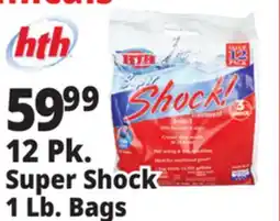 Ocean State Job Lot HTH Super Shock Pool Shock Treatment 12 Count offer