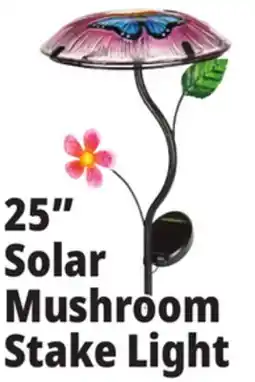 Ocean State Job Lot Outdoor Living Accents Solar Mushroom Stake Light 25 offer