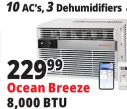 Ocean State Job Lot Ocean Breeze 8 000 BTU Window Air Conditioner offer