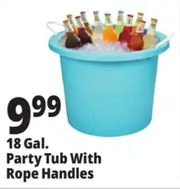 Ocean State Job Lot Gracious Living Party Tub with Rope Handles 17.8 Gal offer