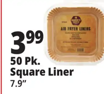 Ocean State Job Lot Baker's Choice Rectangle Air Fryer Liners 50 Count offer