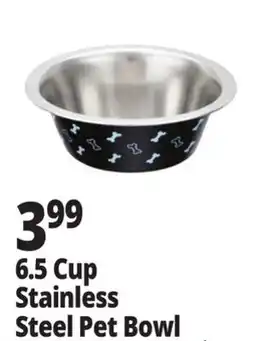 Ocean State Job Lot 6.5 Cup Stainless Steel Pet Bowl offer