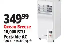 Ocean State Job Lot Ocean Breeze 10 000 BTU Portable Air Conditioner offer