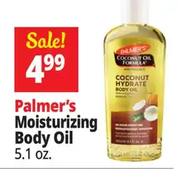 Ocean State Job Lot Palmer's Moisturizes Softens Body Oil 5.1 fl oz offer