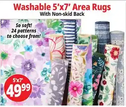 Ocean State Job Lot Washable 5'x7' Area Rugs offer