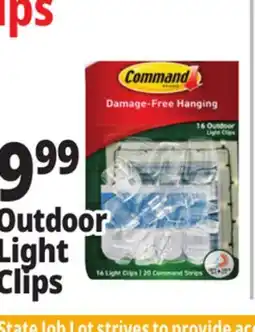 Ocean State Job Lot Outdoor Light Clips offer