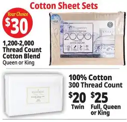 Ocean State Job Lot Cotton Sheet Sets offer