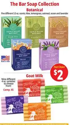 Ocean State Job Lot The Bar Soap Collection Botanical offer