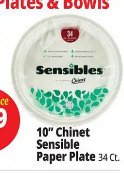 Ocean State Job Lot Chinet Sensibles 10 Plates 34 ct offer