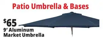 Ocean State Job Lot 9' Aluminum Market Umbrella with Tilt offer