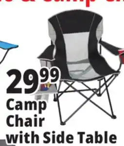 Ocean State Job Lot Oversized Folding Camp Chair with Side Table offer