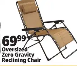Ocean State Job Lot Oversized Zero Gravity Chair Tan offer