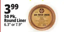 Ocean State Job Lot Baker's Choice Round Air Fryer Liners 50 Count offer