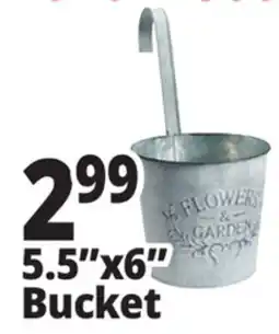 Ocean State Job Lot Galvanized Hanging Steel Bucket offer