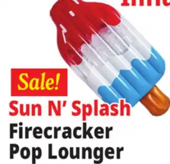 Ocean State Job Lot Sun N' Splash Firecracker Pop Lounger offer
