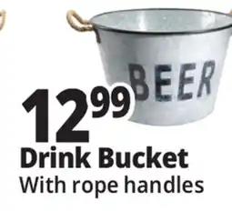 Ocean State Job Lot Galvanized Drinks Bucket With Rope Handles Large offer