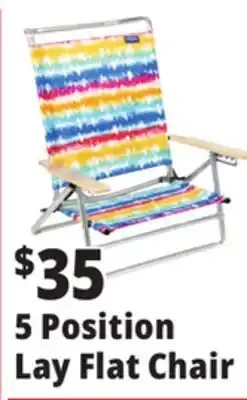 Ocean State Job Lot 5-Position Copa Lay Flat Aluminum Beach Chair offer