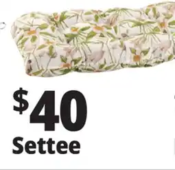Ocean State Job Lot Settee Cushion Gray Botanical offer