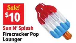 Ocean State Job Lot Sun N' Splash Firecracker Pop Lounger offer