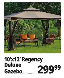 Ocean State Job Lot Regency II 10' x 12' Gazebo with Netting Brown offer