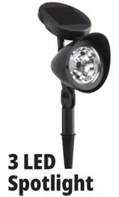 Ocean State Job Lot Outdoor Living Accents Solar LED Spotlight 12.5 offer