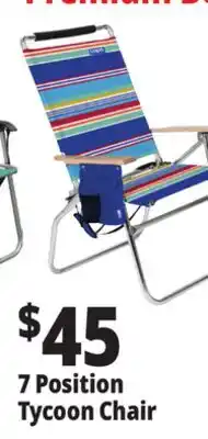 Ocean State Job Lot 7-Position Copa Hi-Back Big Tycoon Beach Chair offer