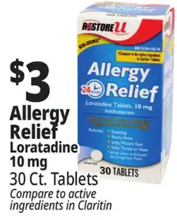 Ocean State Job Lot Allergy Relief offer