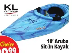 Ocean State Job Lot KL Outdoor Aruba 10' Sit-In Kayak Ocean Berry offer