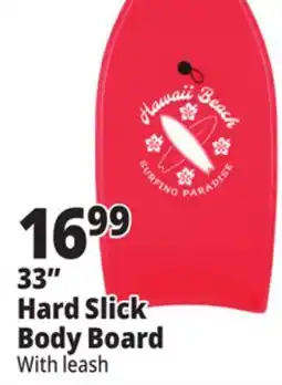 Ocean State Job Lot Hard Slick Body Board 33 offer